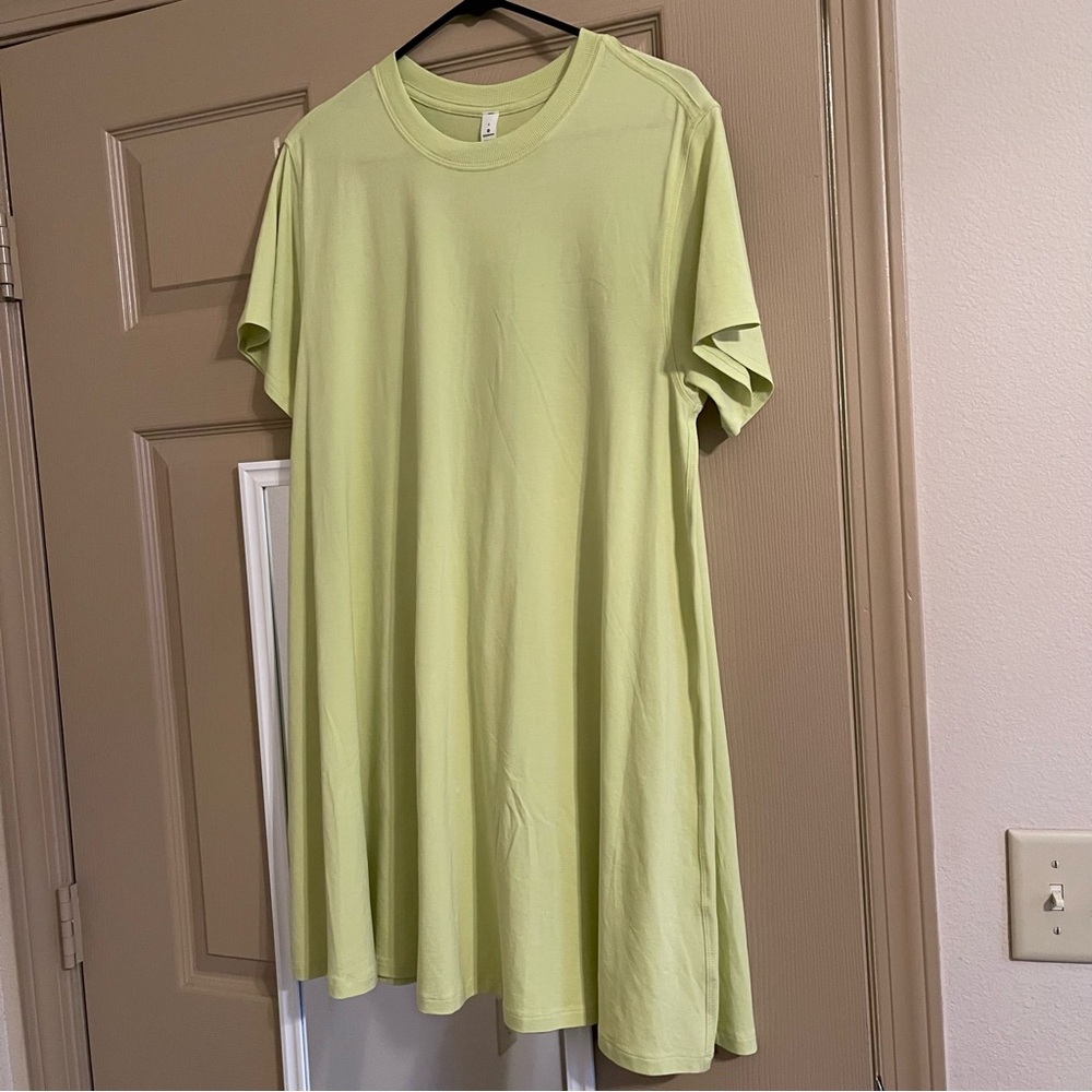 lululemon athletica Light Lime Green T-Shirt Dress